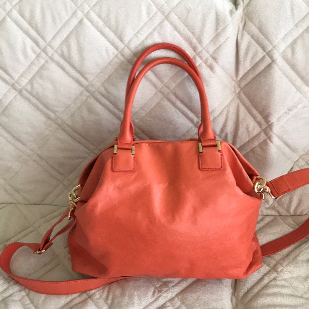 Tory Burch orange satchel - Picture 3 of 8
